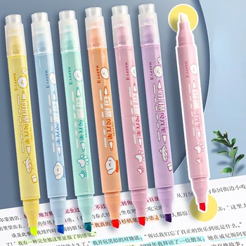 Trinamą žymėjimo įrankis boksuose, 6 spalvų rinkinys rašysenos rašikliai studentų paryškinimas spalvų žymekliai švyti žymekliai