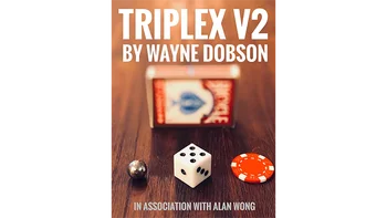 TRIPLEX V2/2.0, Waybe Dobson ir Alanas Wong (Gudrybėmis + internete mokymo) Proto Magija Gudrybės Įdomus Iliuzijų magia rekvizitai