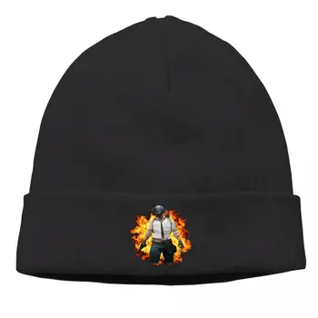 Variklio dangčio PUBG Awm Konkurencinį Žaidimą Dviračiais Megzti Skrybėlę Sprogimo Žiemą Šiltas Dizainas Skullies Beanies Kepurės