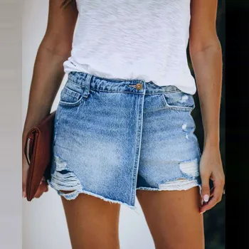 Vasaros Moterų Kelnės, Džinsai Mados Įterpti Kišenės Ultra-short Denim Šortai Senas Neveikia Stiliaus Džinsinio Džinsus Pantalones De Mujer