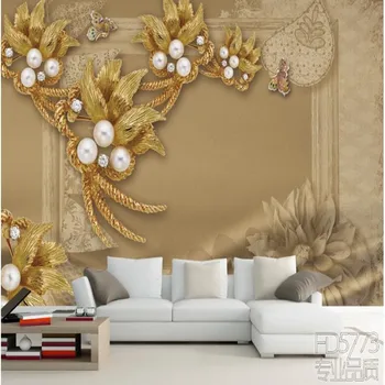 wellyu Užsakymą didelė freska prabangūs papuošalai trimatis gėlių gyvenamasis kambarys su sofa-lova, TV foną, sienos audinio tapetai