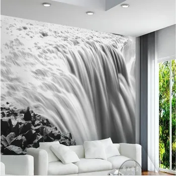 wellyu Užsakymą didelės freskos šiuolaikinės minimalistinės mados kriokliai, vandens, sveikatos vandens spalvos fone, sienos tapetai