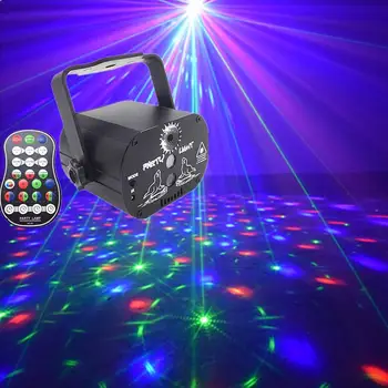 Šalies Lengvųjų Diskoteka Žiburiai Projektoriaus Šviesos diodų (LED) Scenos Šviesos Nešiojamų Strobe Šviesos RGB LED vidinis DJ Disco Šviesos, su Nuotolinio Valdymo
